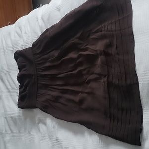 J. Crew Brown Strapless Silk Dress Size 8